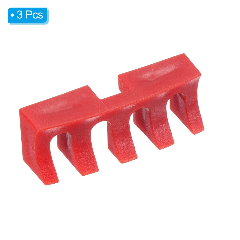 3Pcs Embedded Badminton Stringing Racquet Load Spreader Adapter Protector, Red