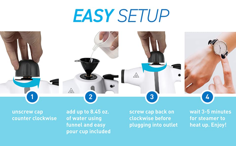 Kill Bed Bugs & Their Eggs Non Toxic Steamer Tool Kills Bugs Fast Compact Device