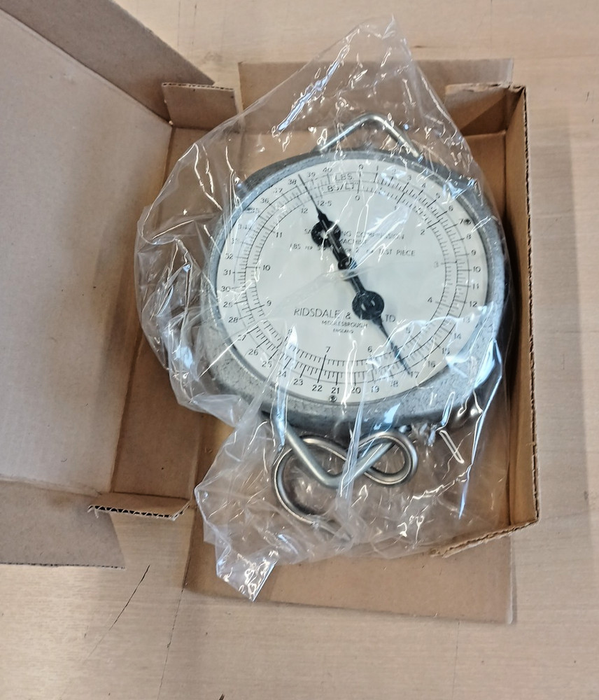 Ridsdale & Co Sand Testing Compression Machine Scale 40lb Foundry Tool New