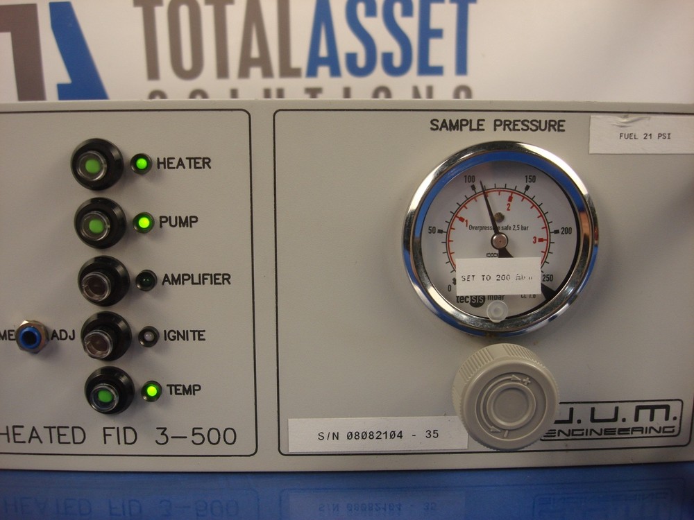 J.U.M Engineering Total Hydrocarbon Concentration Analyzer Model 3-500