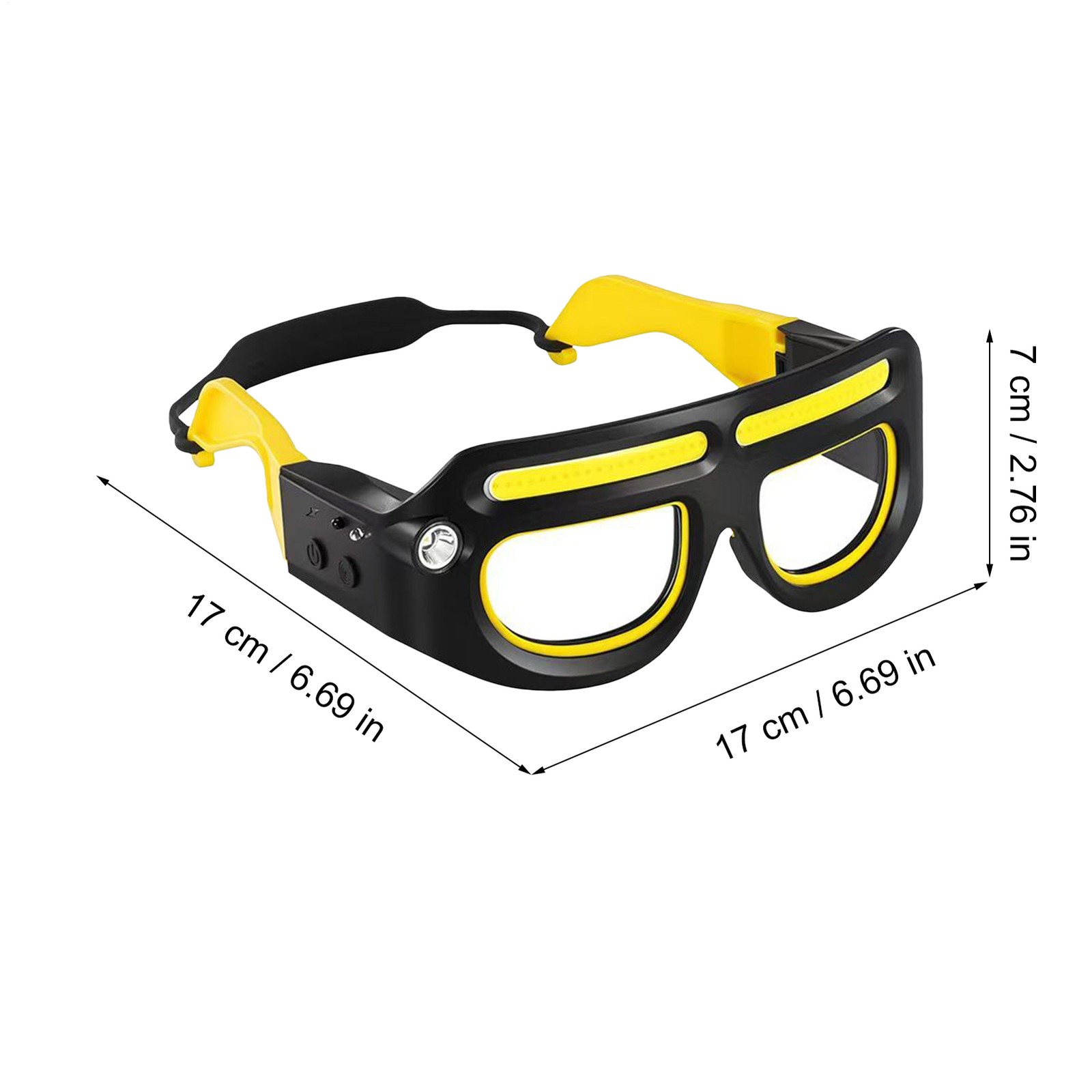 5 Modes LED Glasses Headlights Safety Eyeglass Lamp Work Lights Cycling Recharge