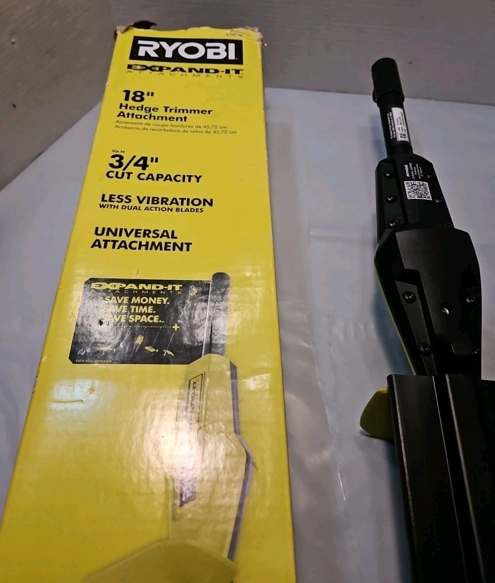 READ Ryobi Expand-It 18 in. Universal Hedge Trimmer Attachment (RYHDG)