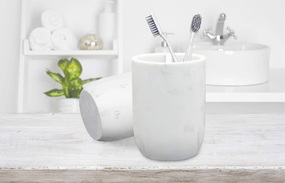 Toothbrush Holder Polyresin Toothbrush Organizer Stand,Multi-Functional Toothpas