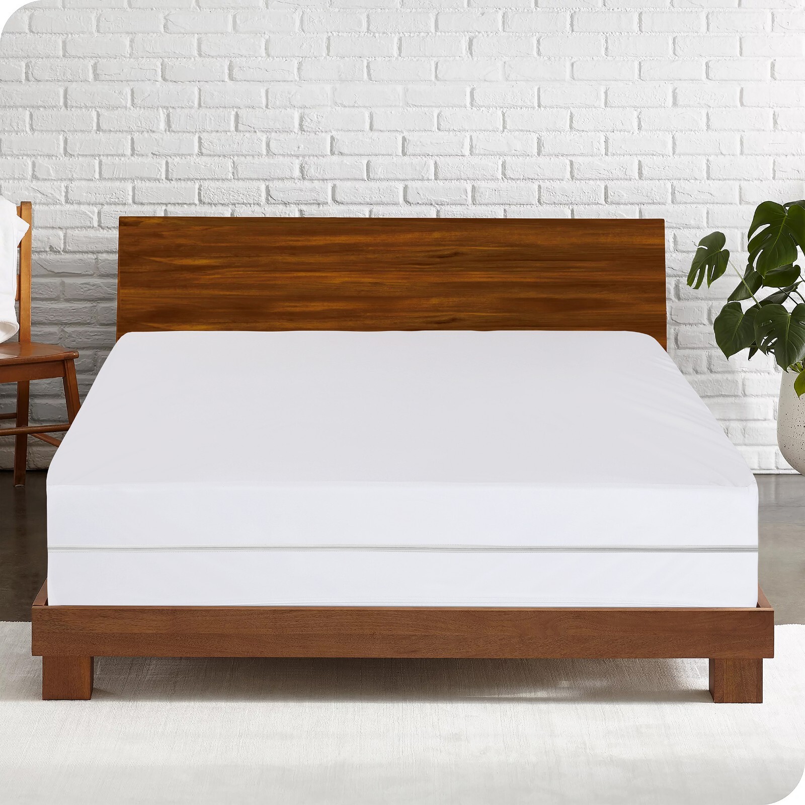 Zippered Mattress Encasement Waterproof Bed Bug Mattress Protector Cover Pad