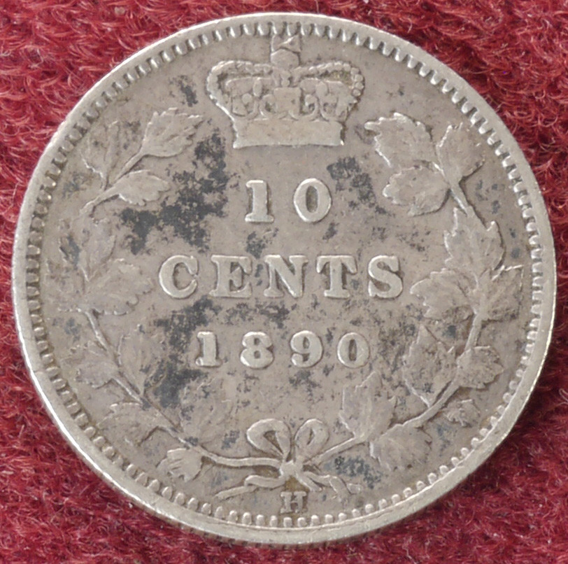 Canada 10 Cents 1890 H (E2405)