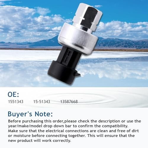 New Upgrade 1551343 AC Pressure Sensor Switch, Durable Materials Compatible