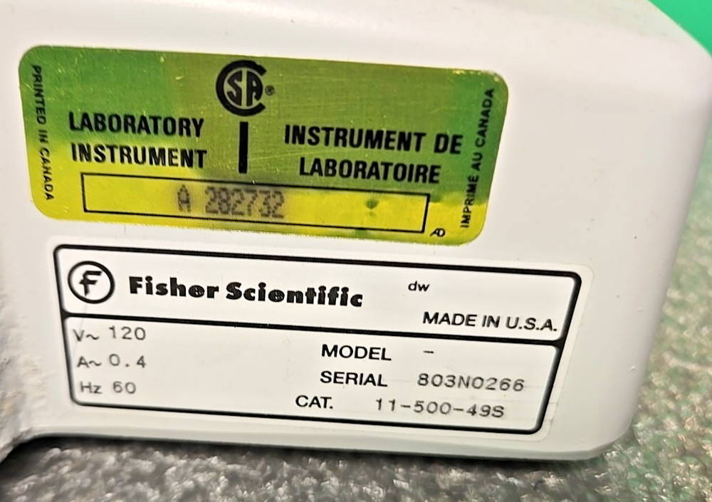 Fisher 11-500-49S Magnetic Ceramic Top Variable Speed Stirrer TESTED