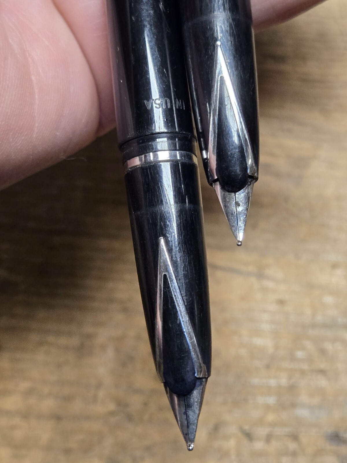 Old 1940 Pony Express Presentation Sheaffer Pen Desk Set Roosevelt Rock Glen PA