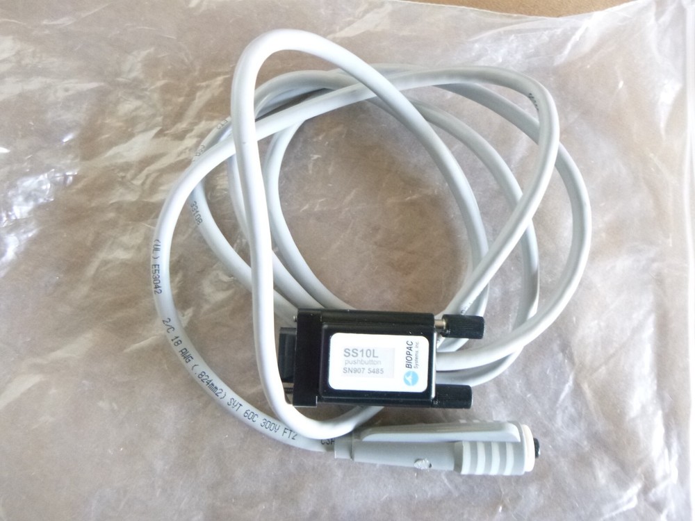 Biopac Systems Inc. SS10L Push Button Hand Switch, BSL