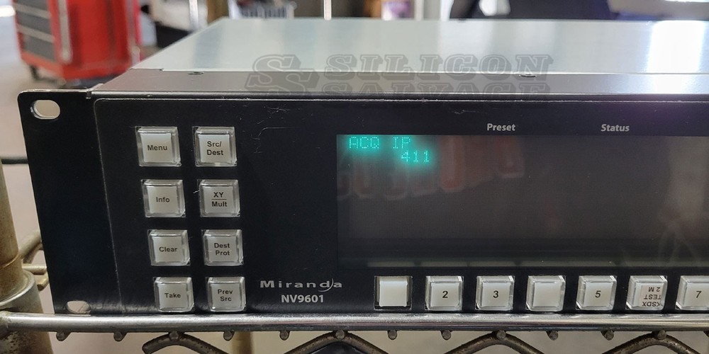 Miranda Technologies NV9601 Control Panel