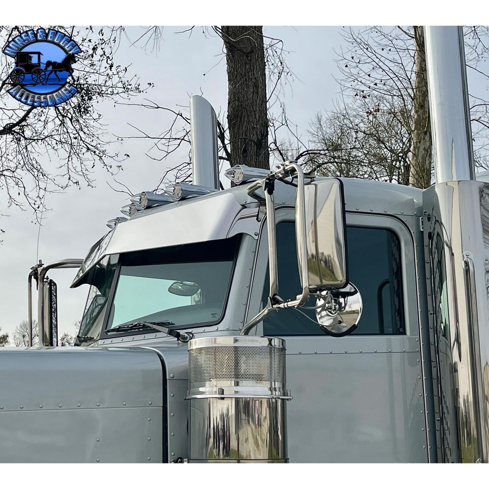 Peterbilt 10"x7" Rollin Low Reverse Bow Tie Drop Visor #1020