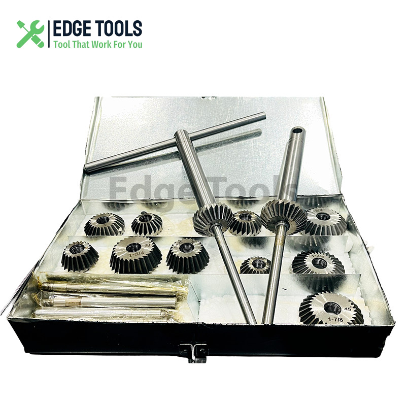 Engine Valve Seat Cutter Carbon Steel HCS Cutter Set 10 Pcs With Metal Box USA