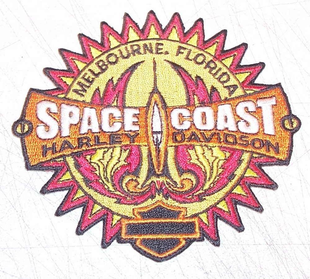 Harley Davidson Patch Melbourne Florida Space Coast Motorcycle Vest Jacket Coat