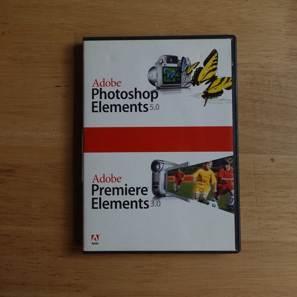 Adobe Photoshop Elements 5.0 + Premiere Elements 3.0 w/Serial Numbers