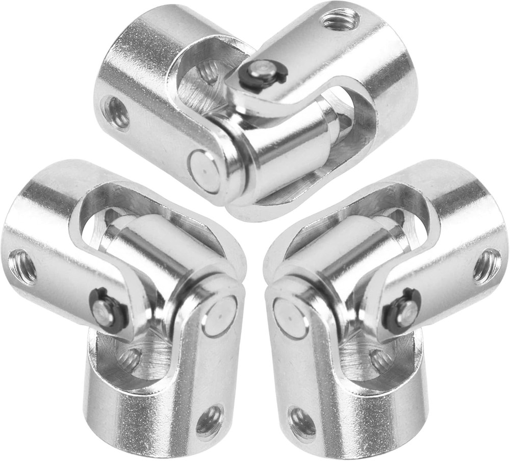 3Pack Universal U Joint Coupler Rotatable Steering Shaft Coupling Motor Conne...