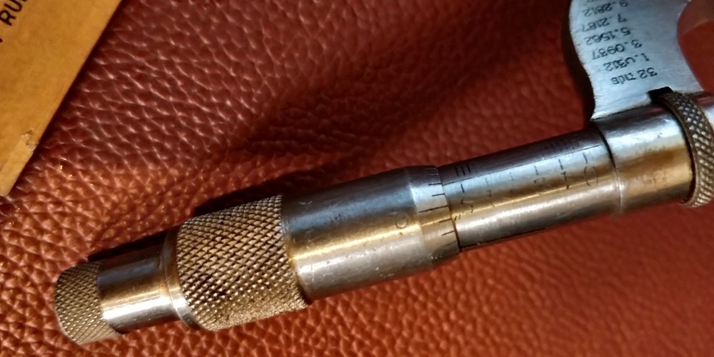 Vintage Helios Outside Micrometer 0-1/2" Range MINI