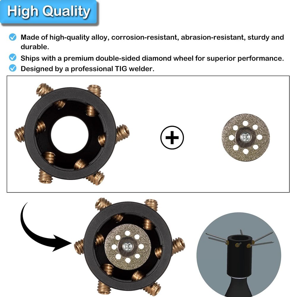 Tungsten Sharpener Grinder Electrode Sharpener Grinder Head TIG Welding Tool