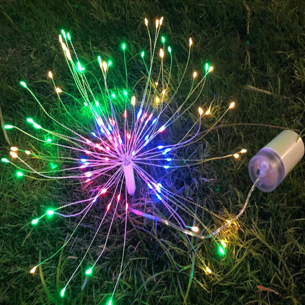 Firework LED String Lights 150LED Copper Wire Strip Fairy Light with Remote