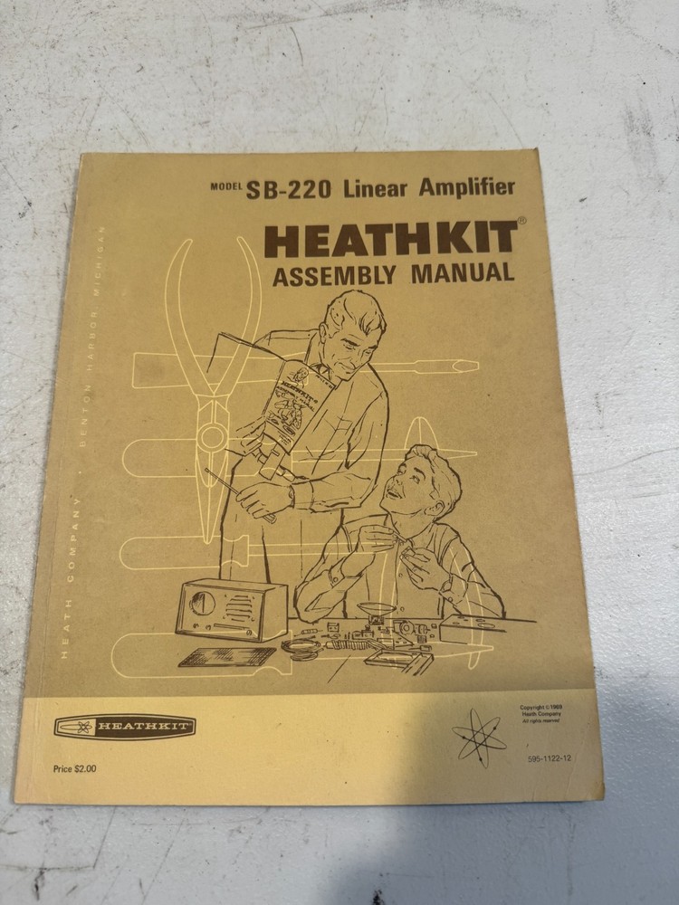 Original Heathkit HA-220 -Meter FM Amplifier Assembly Manual