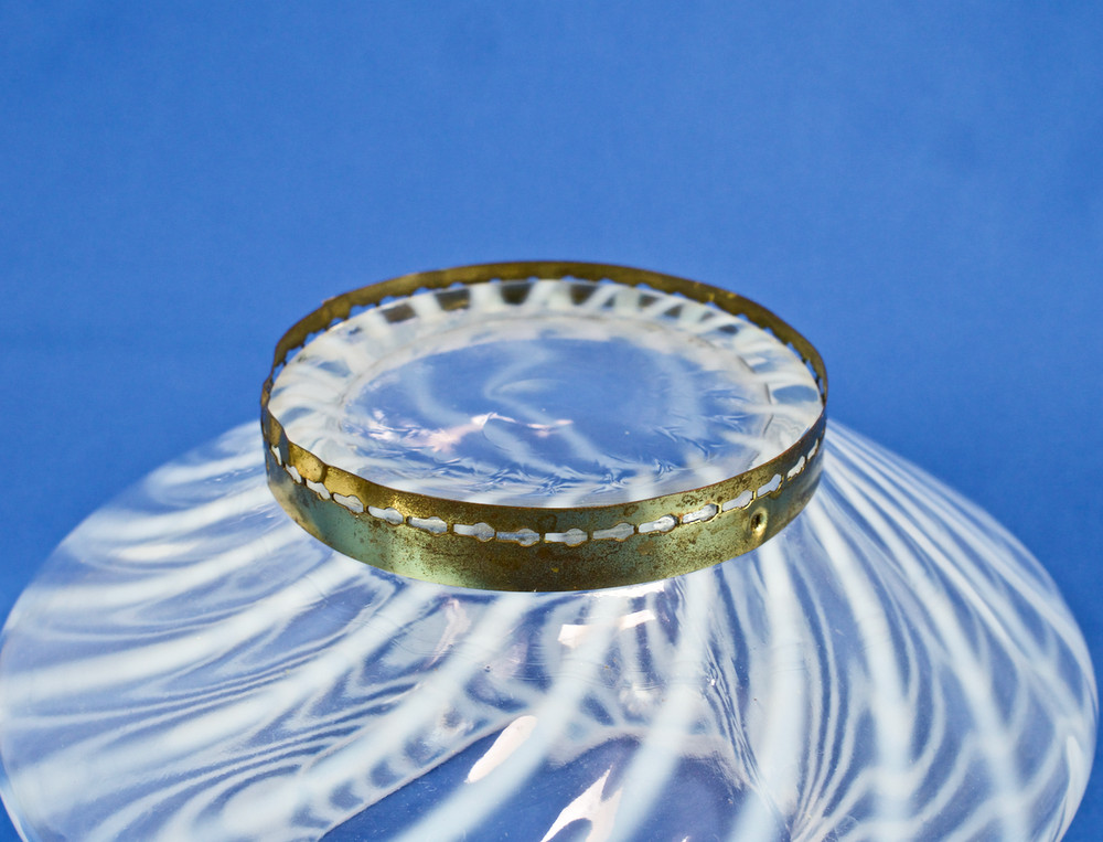 Deco Swirled glass globes for a light or sconce