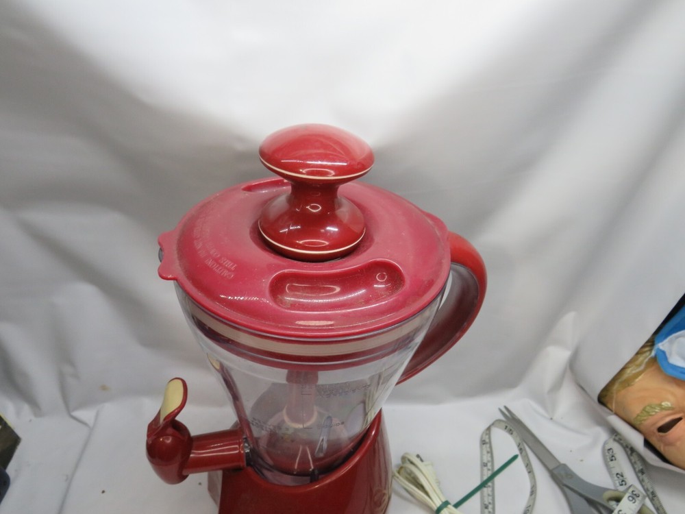 Cook's Essentials Red Smoothie Maker With Tamper Tool