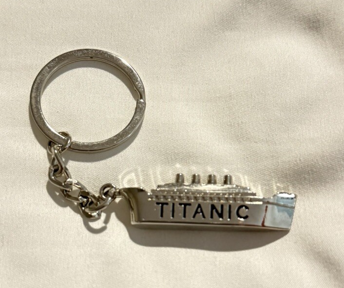 Titanic Boat Keychain  Silver Color