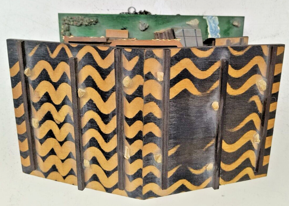 Vintage German Made Cuckoo Clock Black Forest With Chains