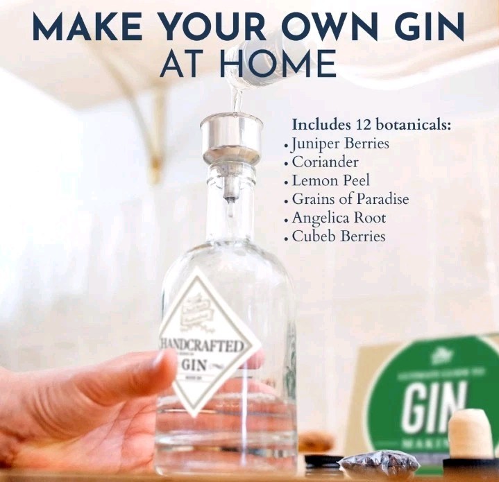 DIY Real Gin Making Kit with 6 Botanicals - Standard