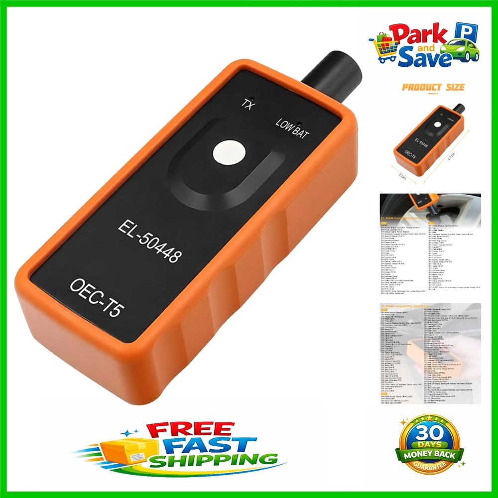 Digital TPMS Tool for Tire Sensor Activation - Compatible with Most Vehicles