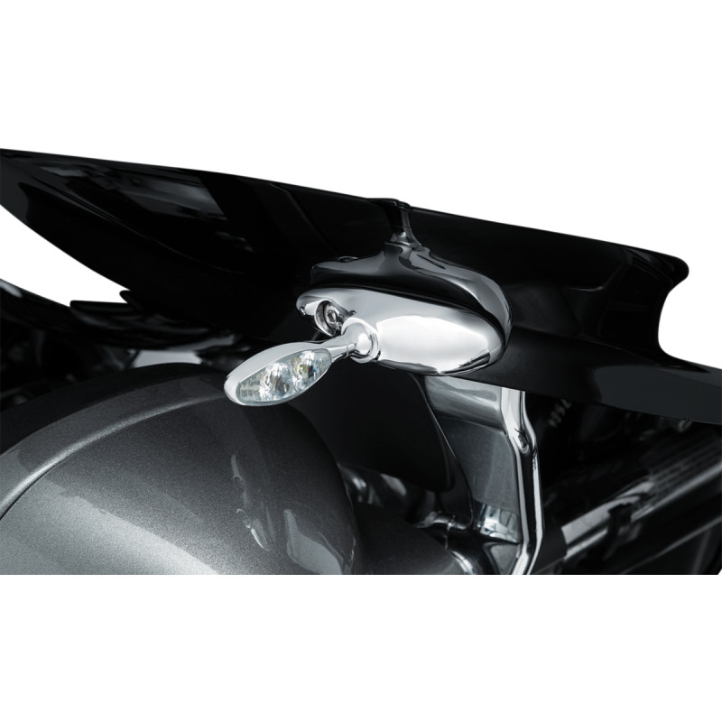 Kuryakyn - 2848 - Kellerman Front Turn Signal Mounts, Chrome