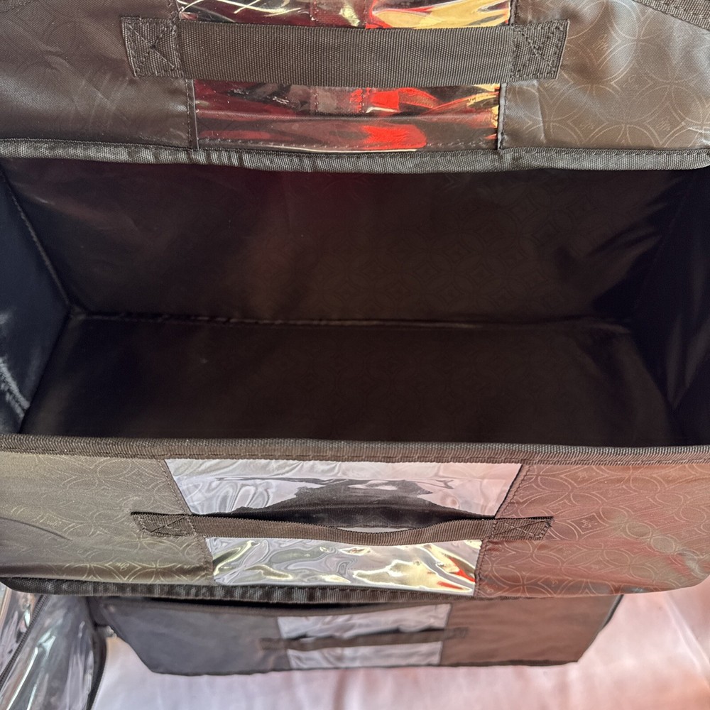 JM Black Luggage With Organizers