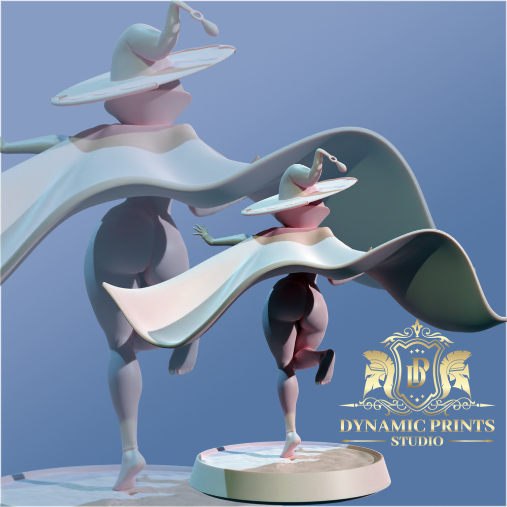 Katrina - Witch / Mage / Wizard - Dynamic Prints Exclusive 35mm Miniature D&D