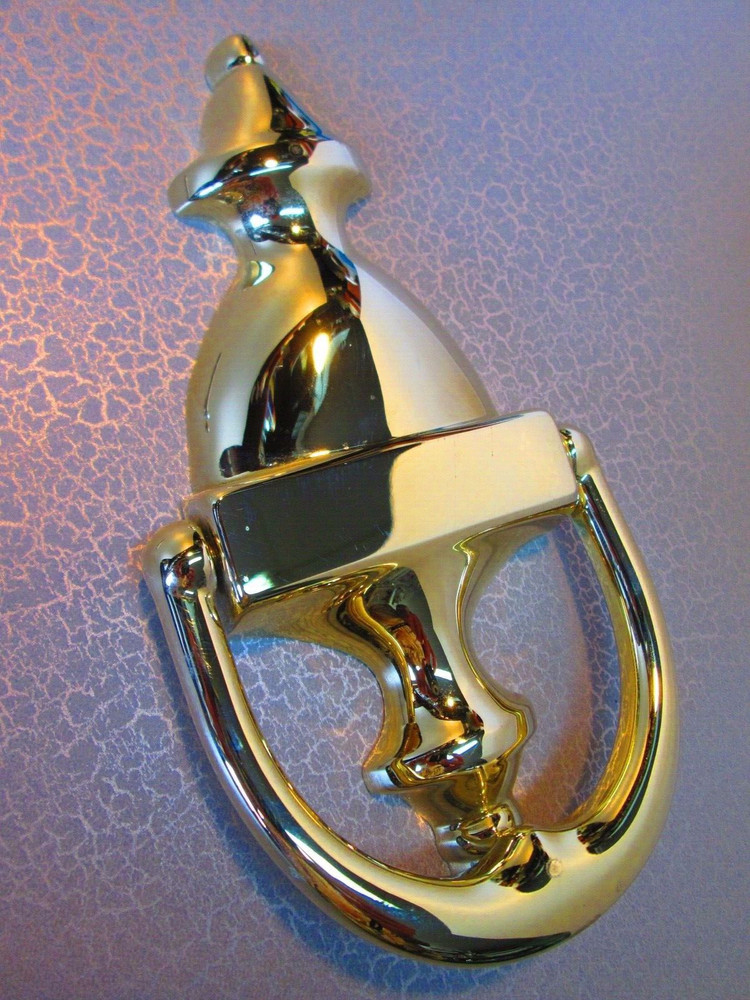 Solid Brass Door knocker Colonial with hardware