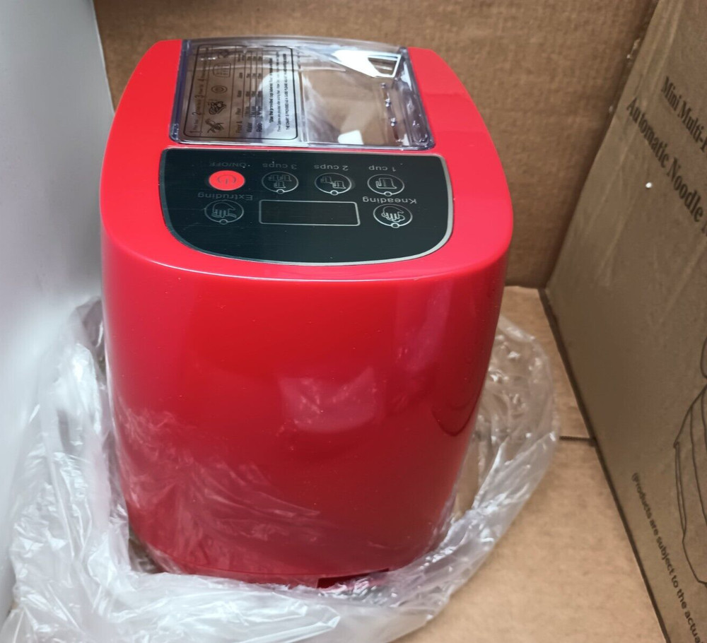 Mini Multi Functional Automatic Noodle Machine 260W Color Red Model Q6S Open Box