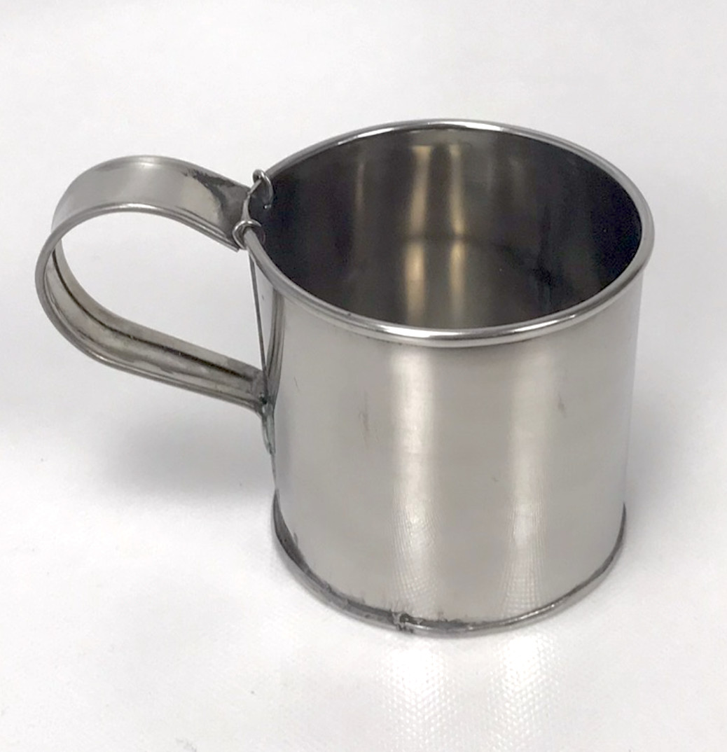 Stainless Steel "Tin" Cup - Two Piece Bottom