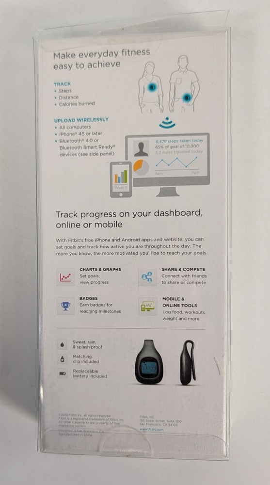 Fitbit Zip Wireless Activity Tracker Lime Green - Lightly Used with Box