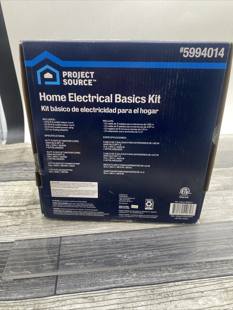 Project Source Home Electrical Basics Kit #5994014 (TT)