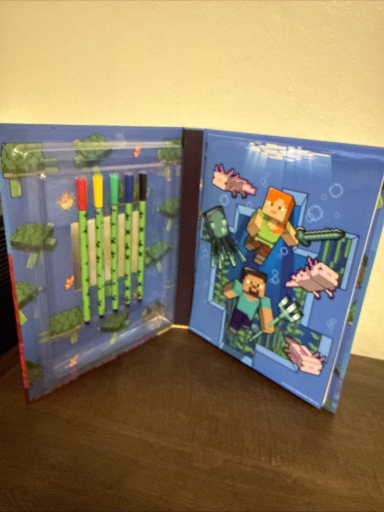 MINECRAFT COLORING SET. NEW