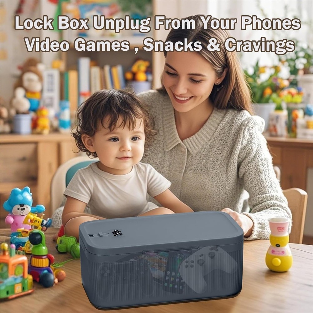 Lockable Storage Box,Medicine Lock Box Travel Case,Refrigerator Bin Container