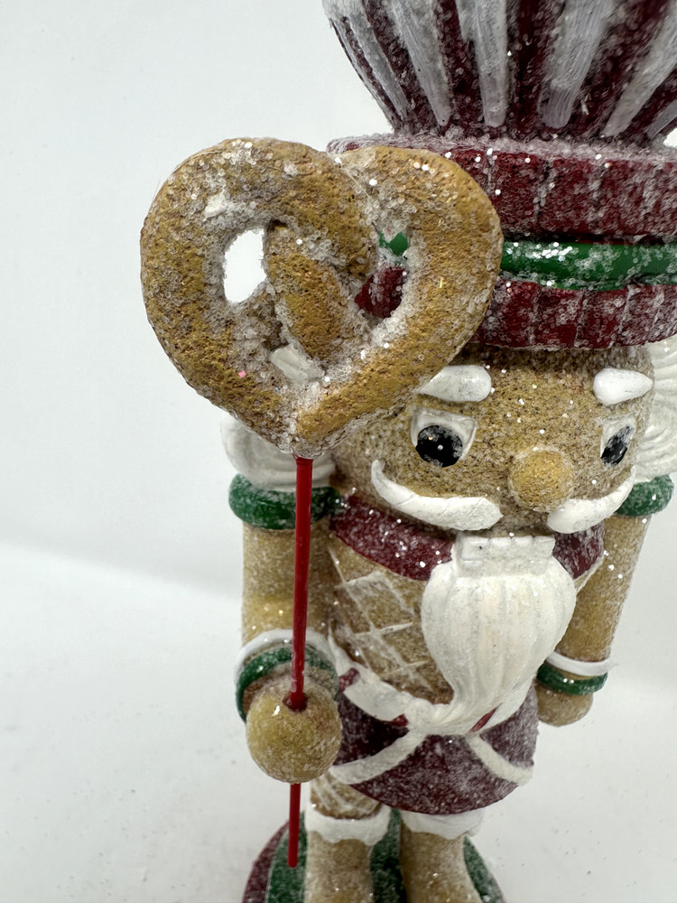 Glittered Gingerbread Nutcrackers, Candyland Nutcracker, Christmas, NEW 12.5"