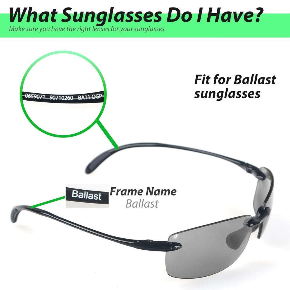 Walleva Replacement Lenses For Costa Del Mar Ballast - Multiple Options