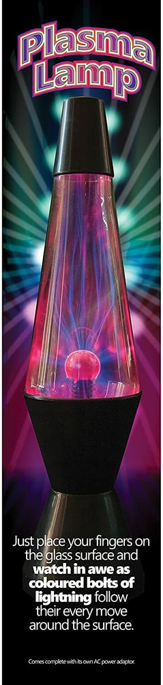 Plasma Lamp Lightening Effect Touch sensitive Glowing Room Light 14.5" Funtime