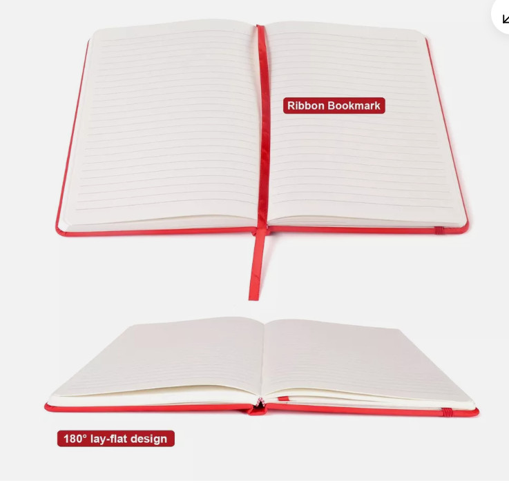 Comix Lined Journal Notebooks, 4 Pack, 160 Pages, 4 Assorted Morandi