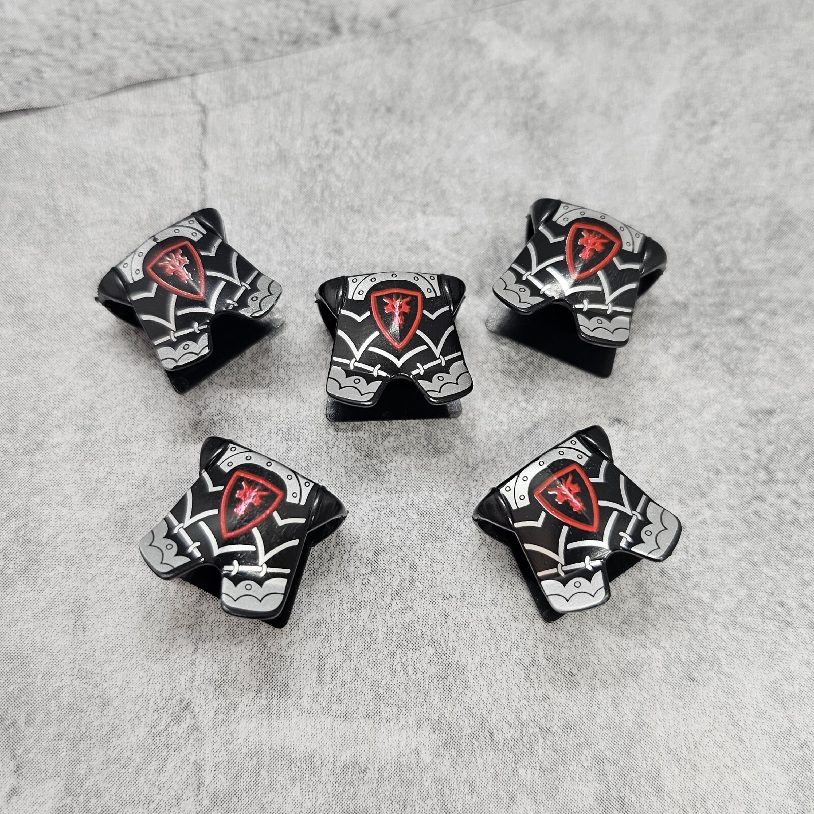 5pack Red Dragon Head Armor Accessories Lot for Minifigures DrCKJB4