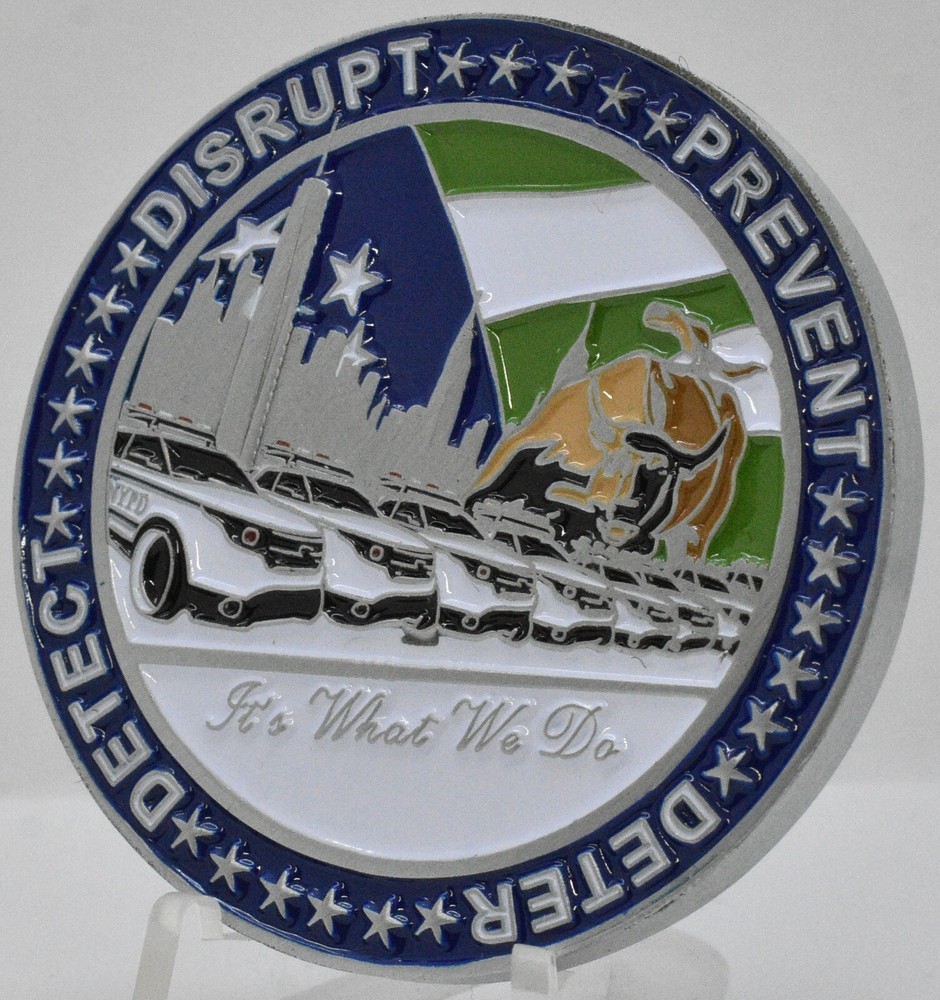 NYPD Counterterrorism Bureau Critical Response Command 9/11 Challenge Coin