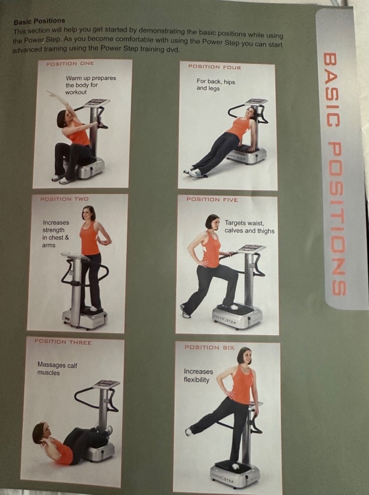 POWER STEP PLUS Whole Body Vibration Cellulite Reduce Exercise Platform Machine