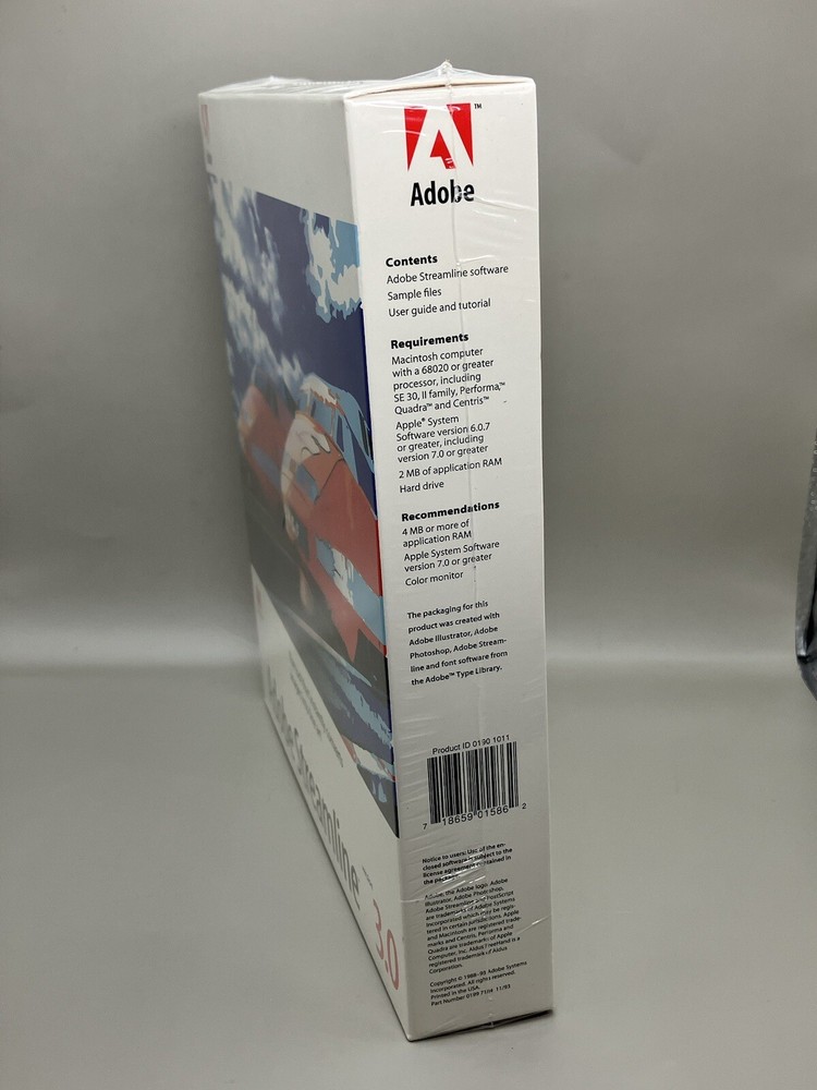 Adobe Streamline Version 3.0 SEALED IN BOX Vintage PC