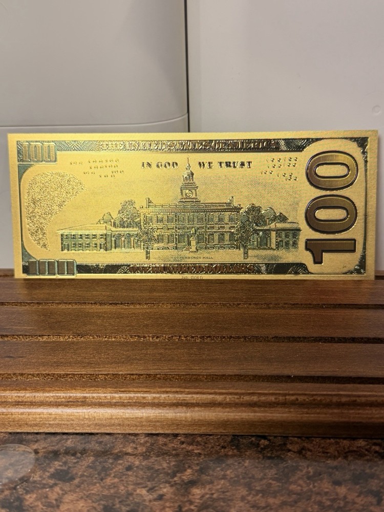 24k Gold Foil Note Featuring Peyton Manning