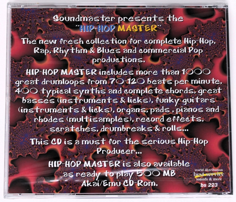 Best Service Hip-Hop Master Sample Library/Sound Library/Sampling CD 1990s
