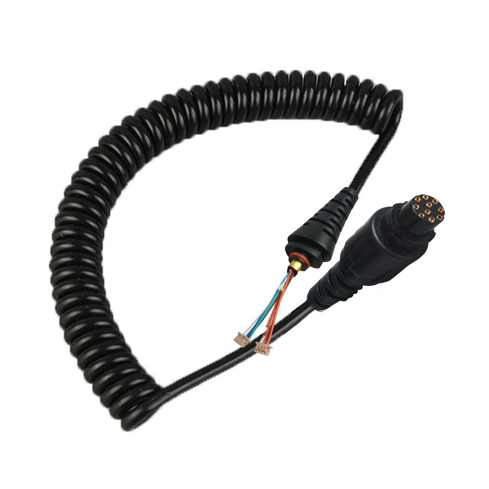 9ft/2.85m Stretchable Speaker Microphone Spring Cable Line for Hytera SM25A1 a